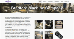 Desktop Screenshot of bradfordmachine.com